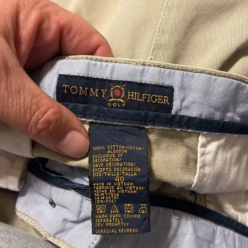 Tommy Hilfiger khaki golf shorts